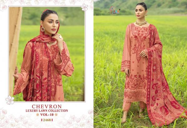 Shree Chevron Luxury Lawn Collection 10 Cotton Pakistani Salwar Suits